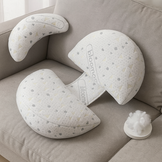 Pure Cotton U-Shaped Pregnancy Pillow – Full-Body Maternity Support