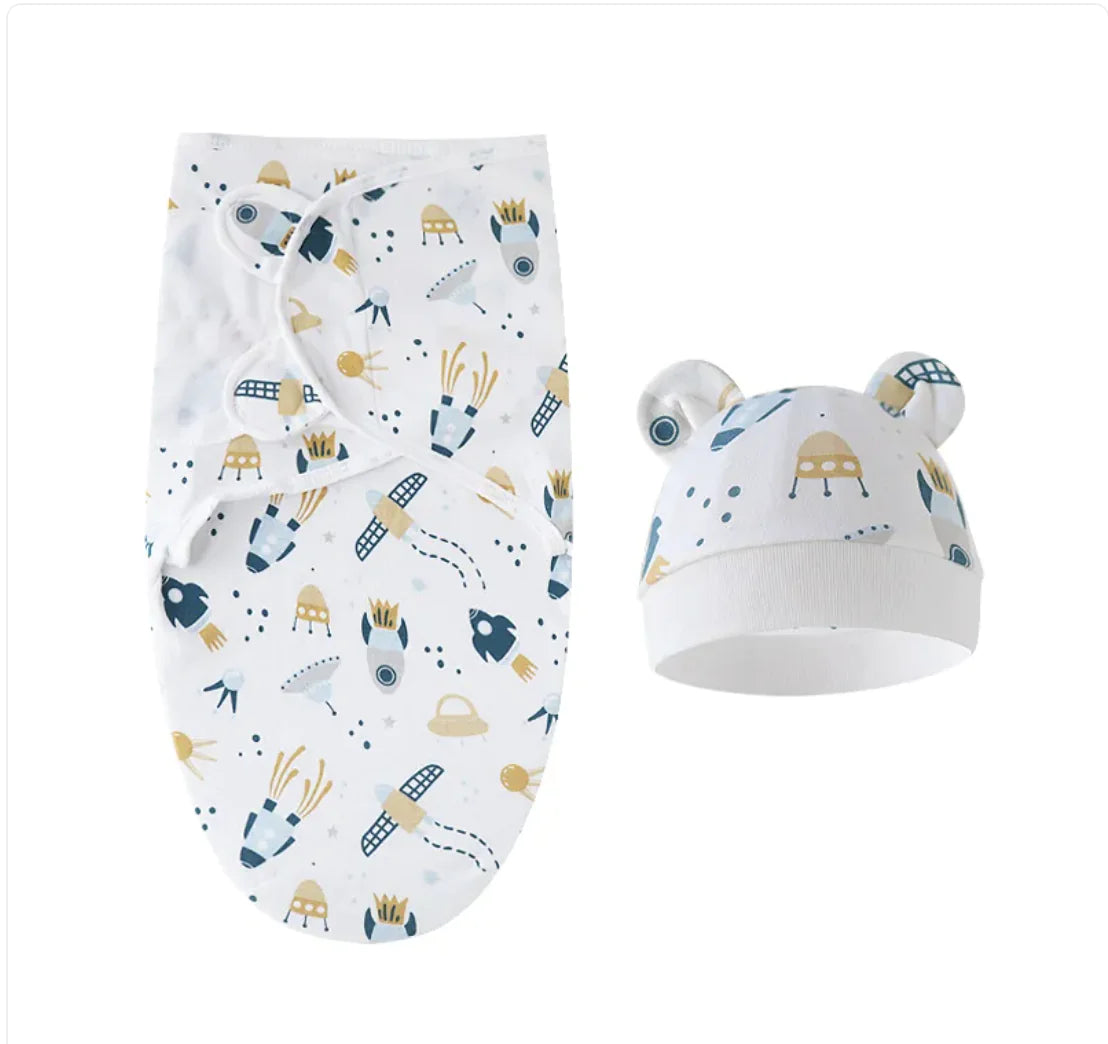Pure Cotton Baby Swaddle – Soft Comfort for Little Ones