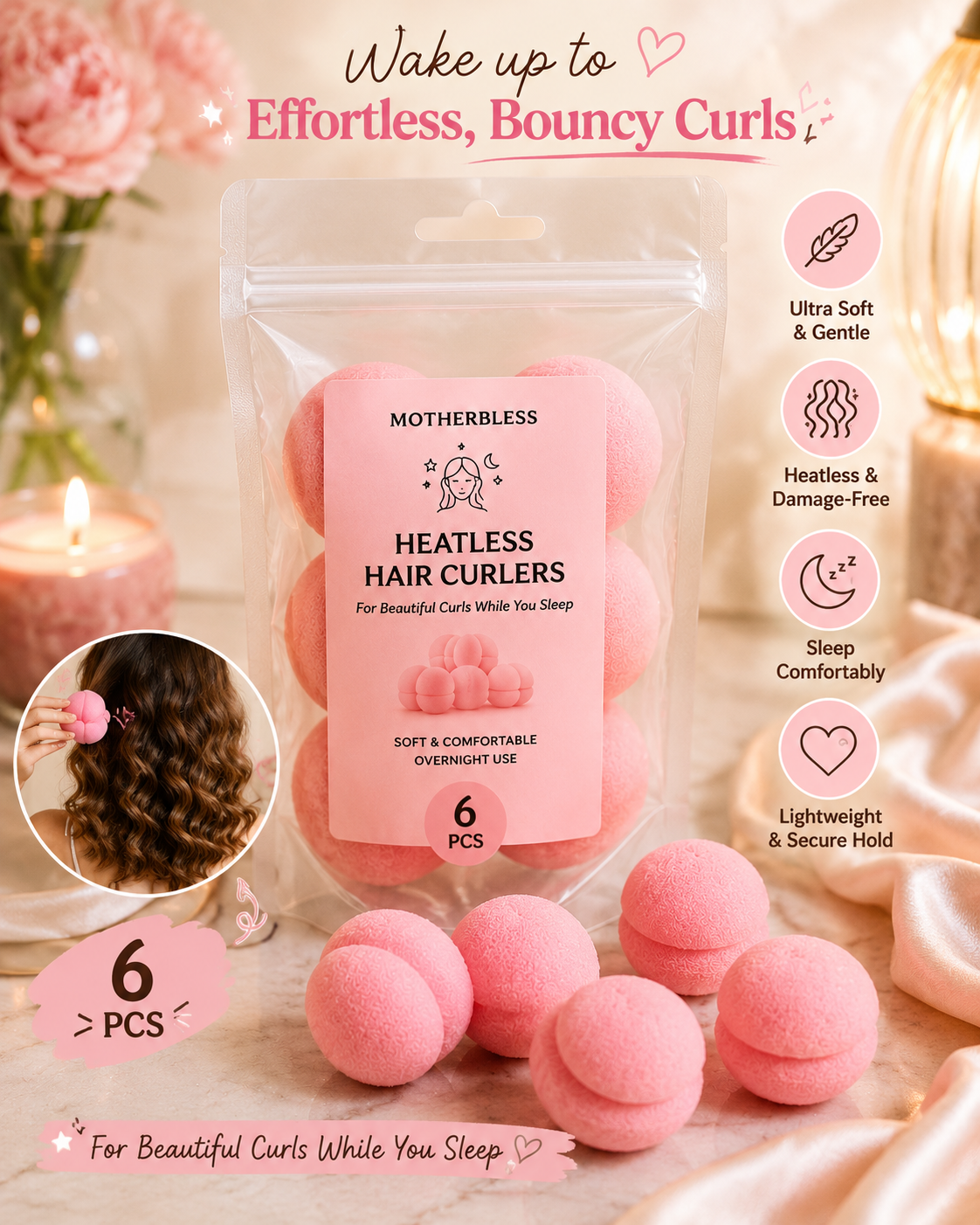 Soft Foam Heatless Curlers