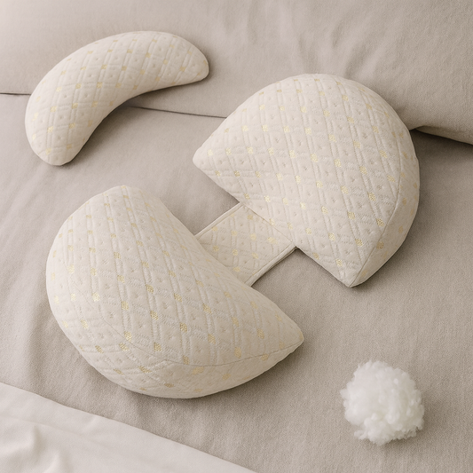 Pure Cotton U-Shaped Pregnancy Pillow – Full-Body Maternity Support