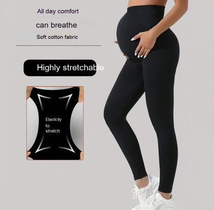 Maternity Seamless Support Yoga Pants – Gentle Support for Active Moms-to-Be