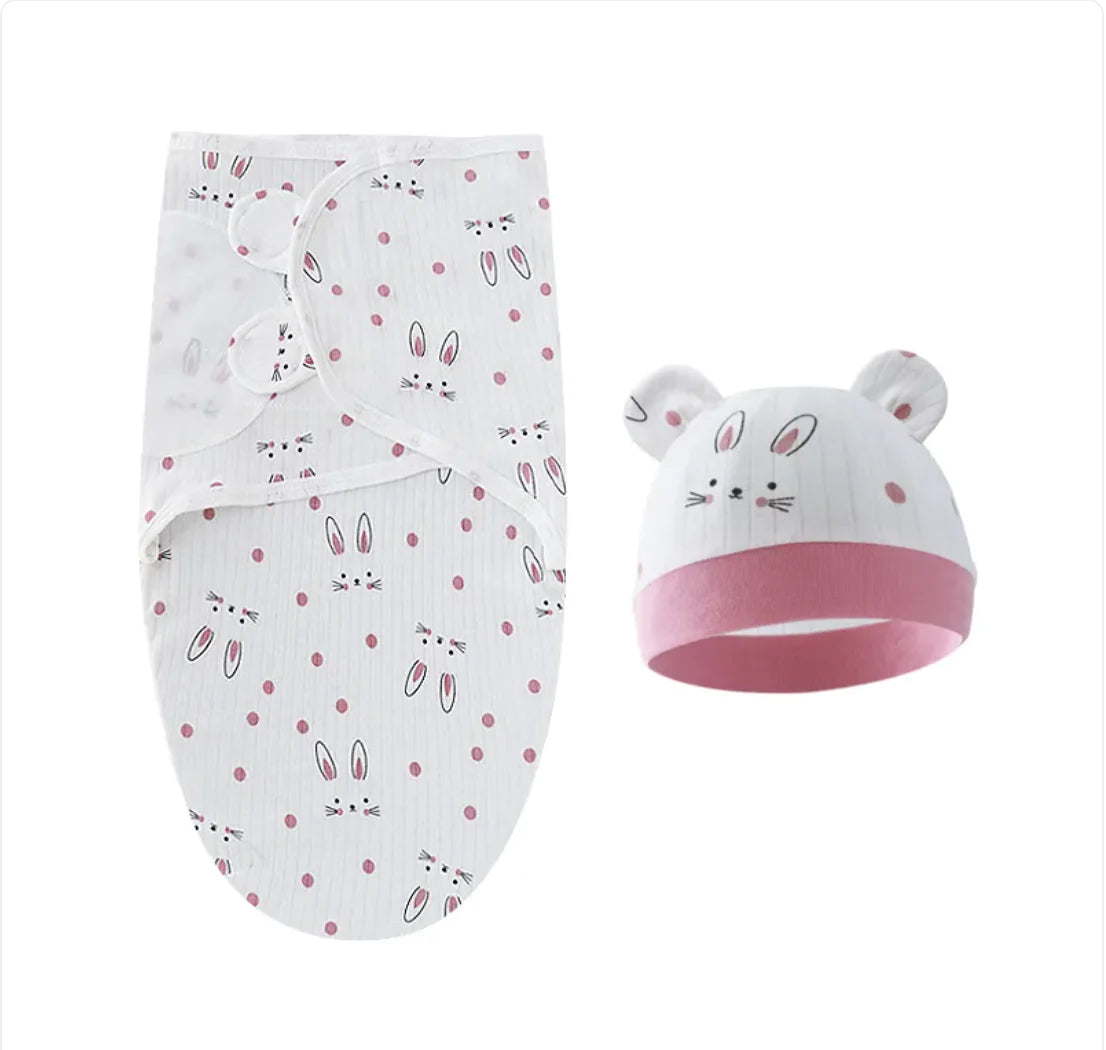 Pure Cotton Baby Swaddle – Soft Comfort for Little Ones