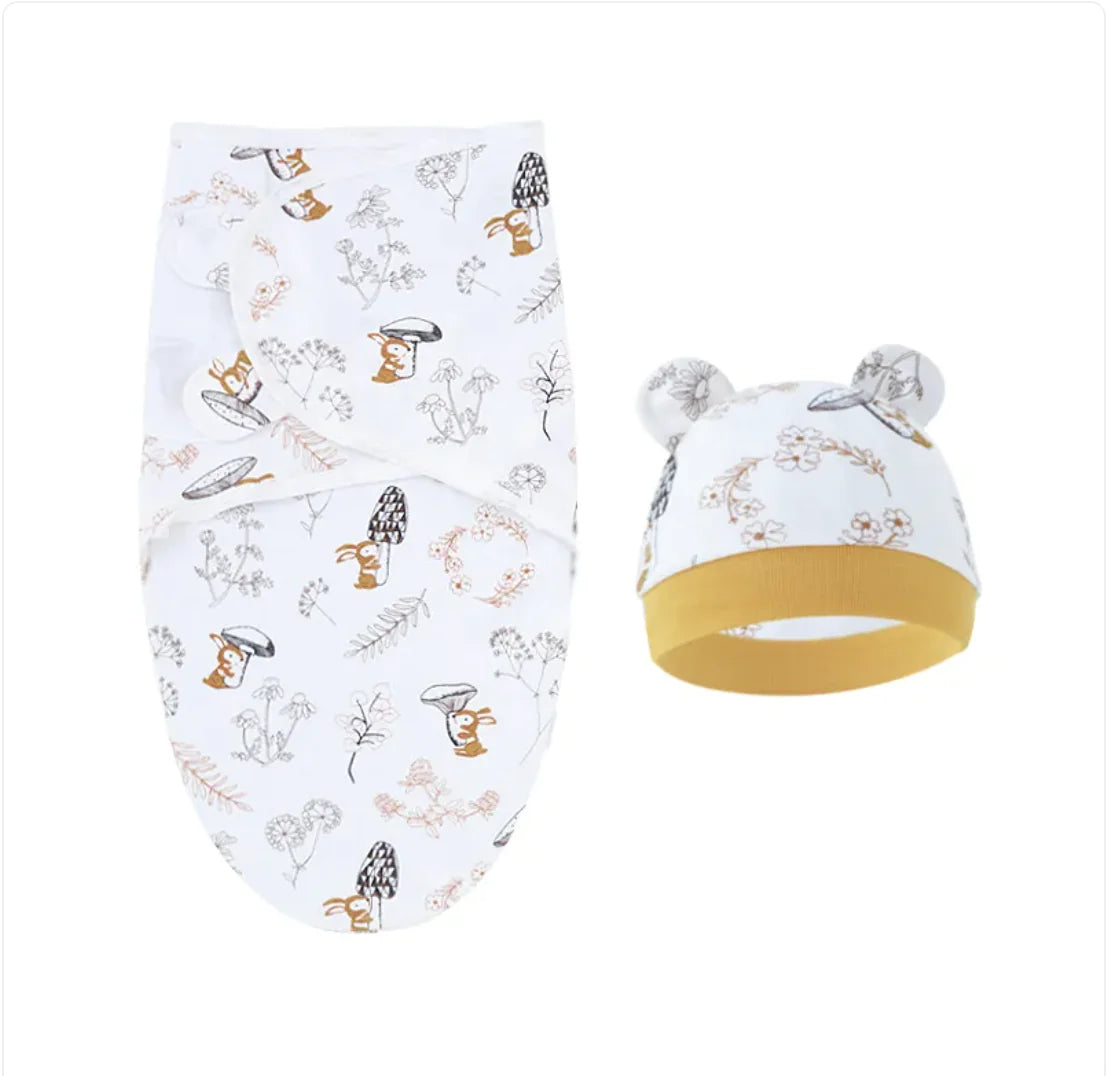 Pure Cotton Baby Swaddle – Soft Comfort for Little Ones