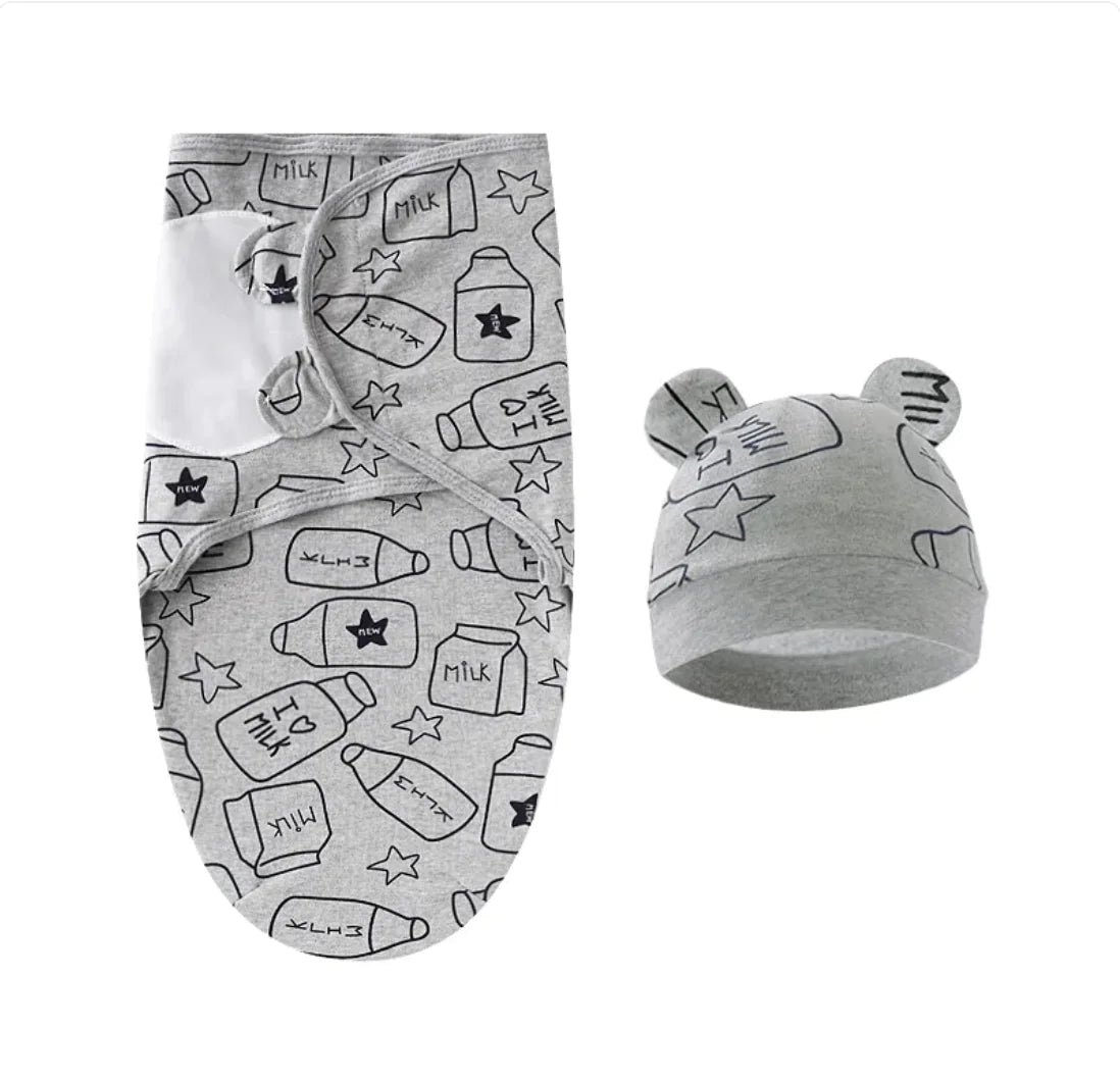 Pure Cotton Baby Swaddle – Soft Comfort for Little Ones