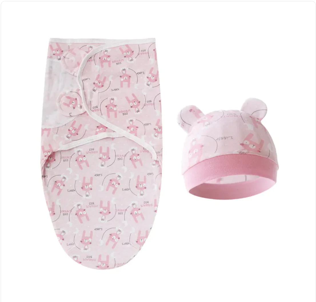 Pure Cotton Baby Swaddle – Soft Comfort for Little Ones