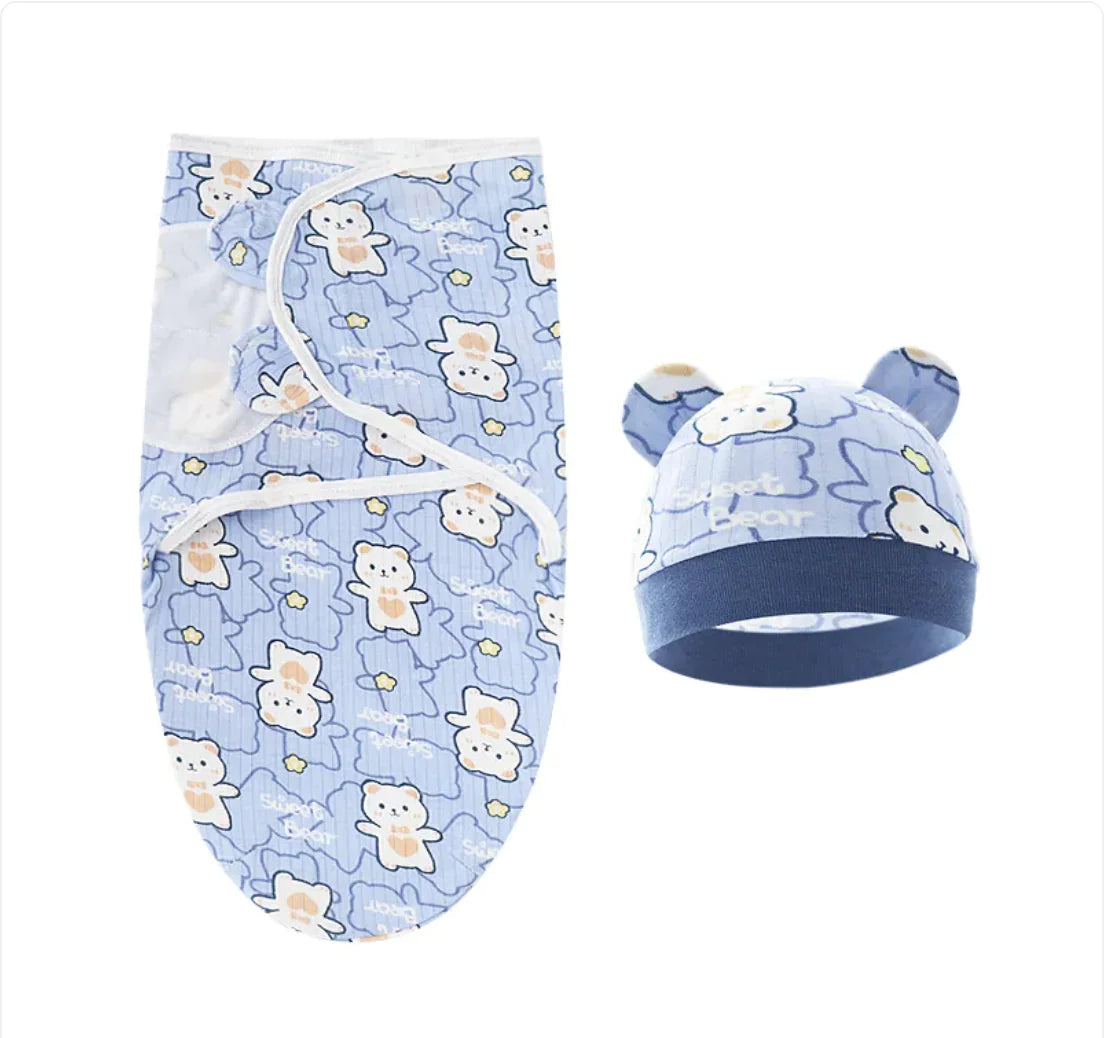 Pure Cotton Baby Swaddle – Soft Comfort for Little Ones