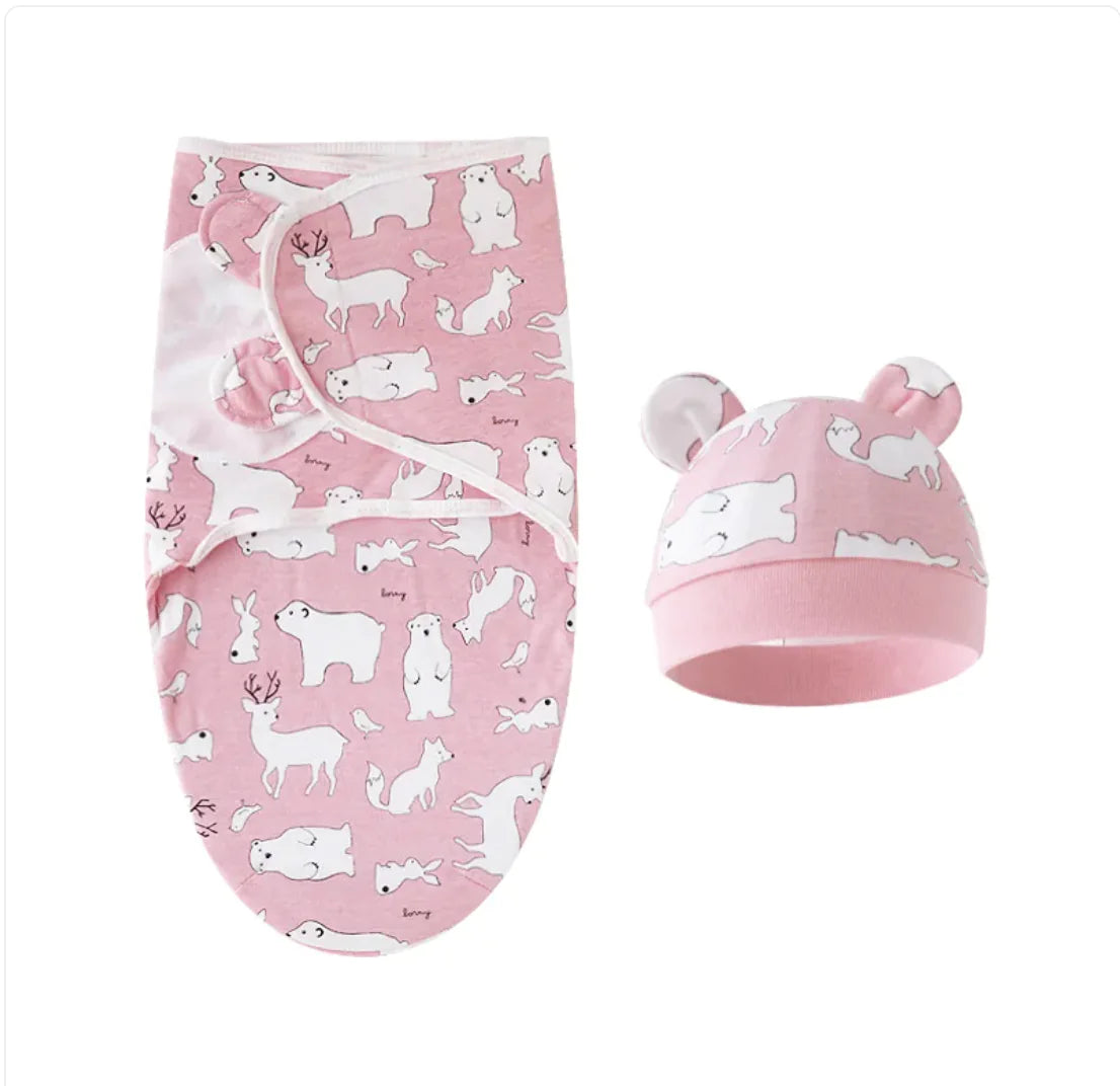 Pure Cotton Baby Swaddle – Soft Comfort for Little Ones
