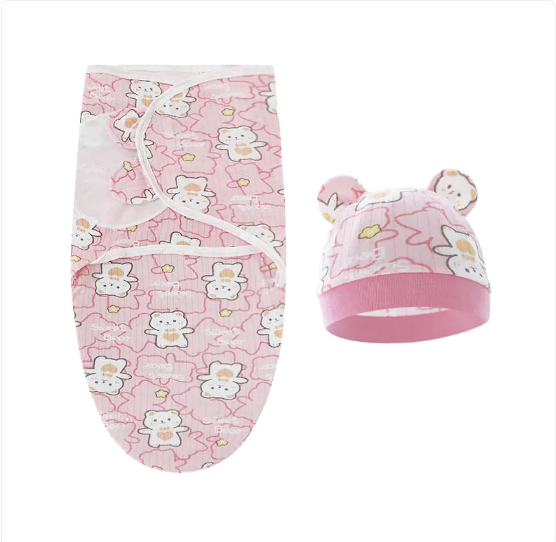 Pure Cotton Baby Swaddle – Soft Comfort for Little Ones