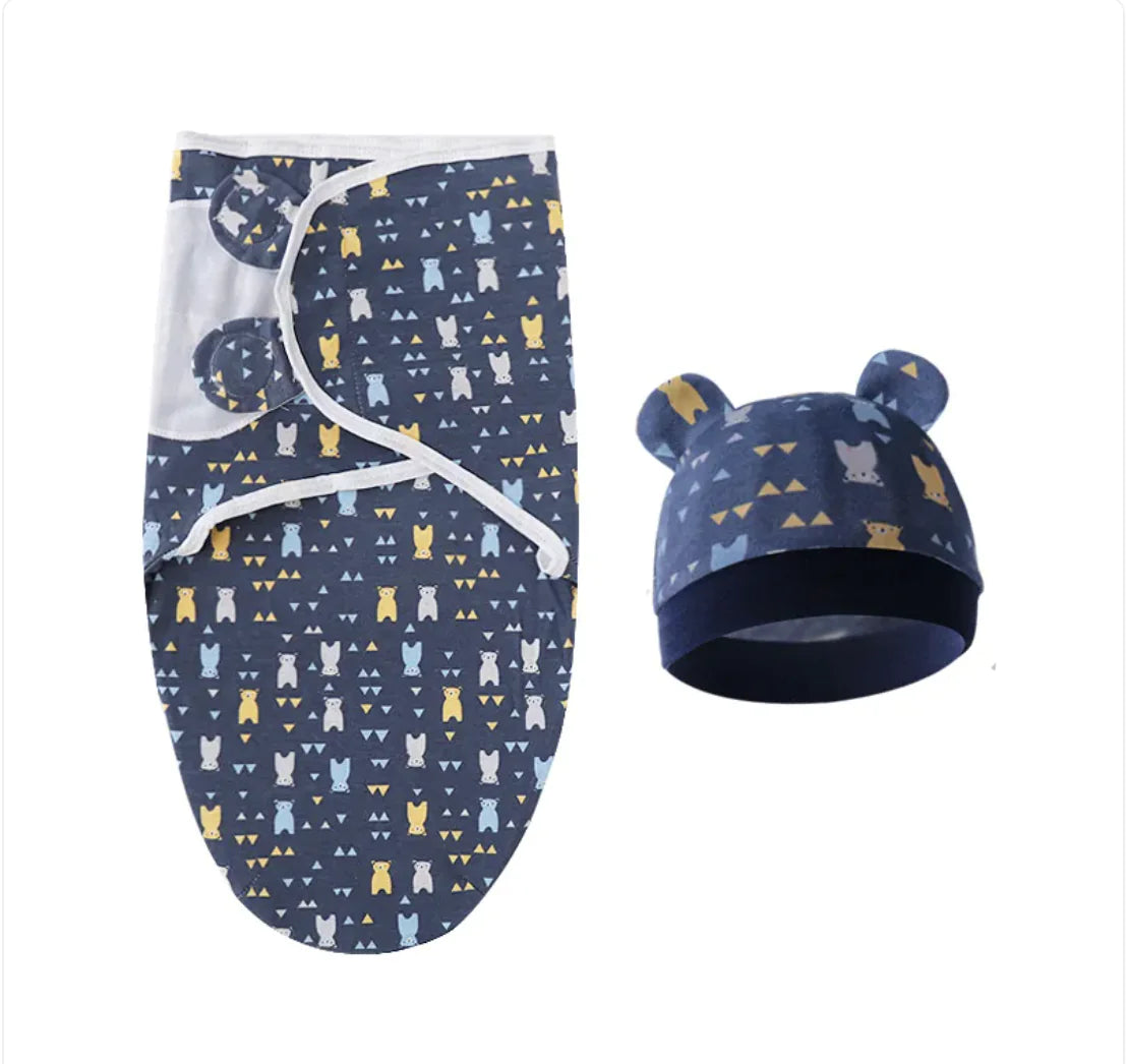 Pure Cotton Baby Swaddle – Soft Comfort for Little Ones