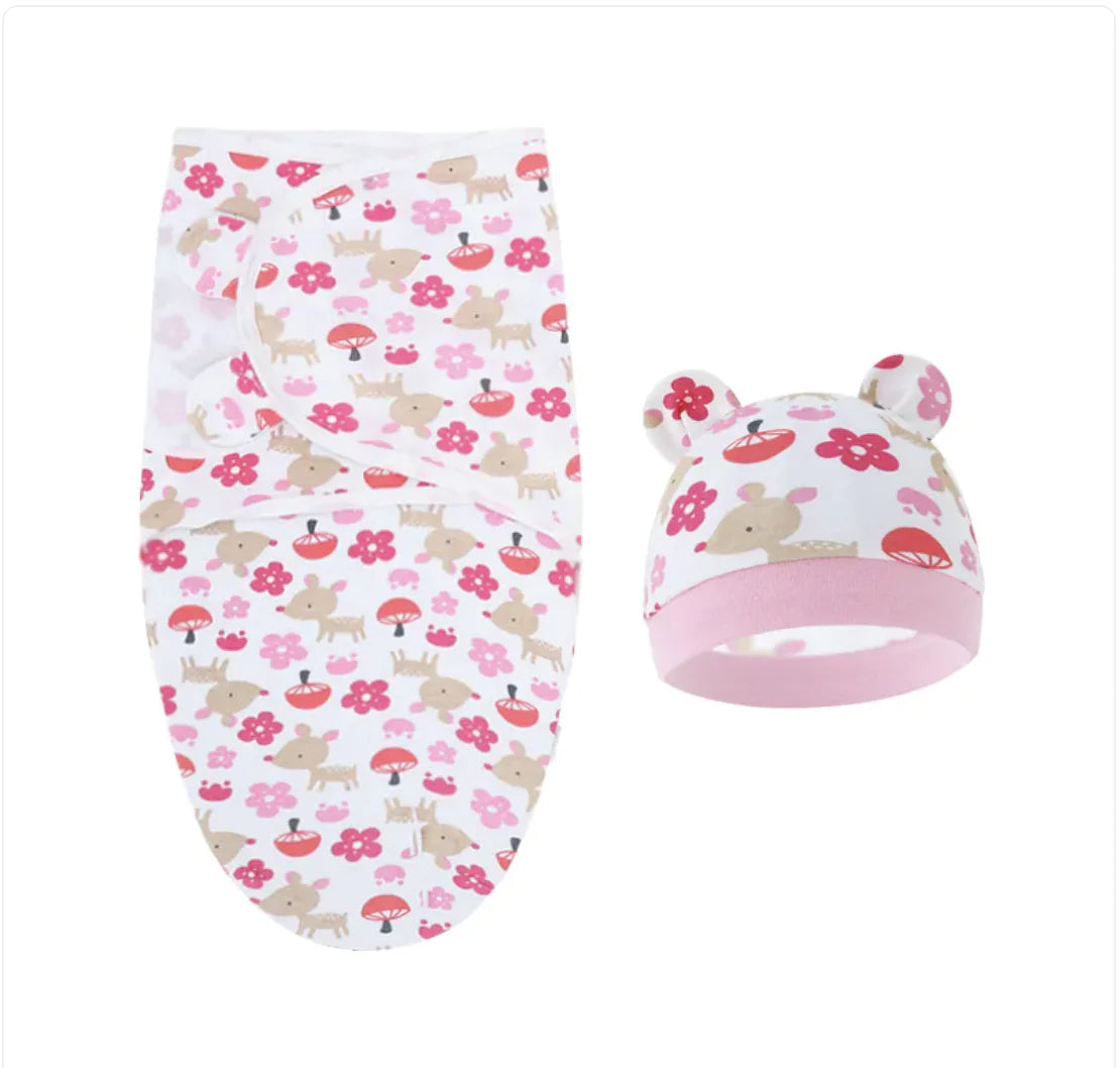 Pure Cotton Baby Swaddle – Soft Comfort for Little Ones